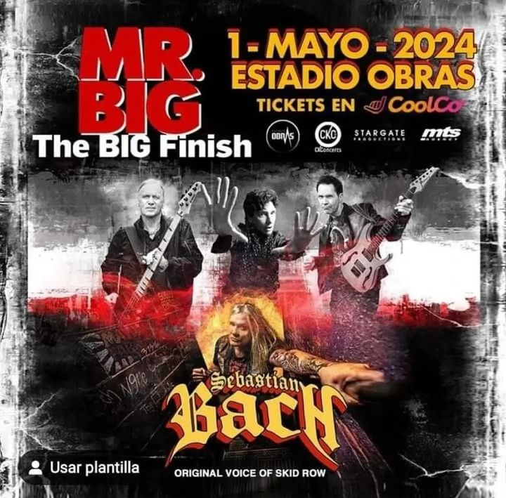MR. BIG THE BIG FINISH TOUR PRESENTANDO SU ÁLBUM “LEAN INTO IT” COMPLETO